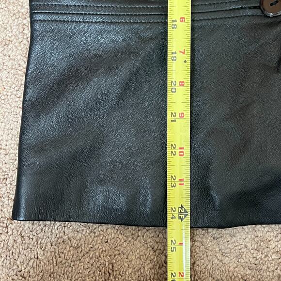 Vtg Y2K Cache Leather Jacket Black Buttery Soft Single Button Baddie Goth Grunge - Picture 8 of 11